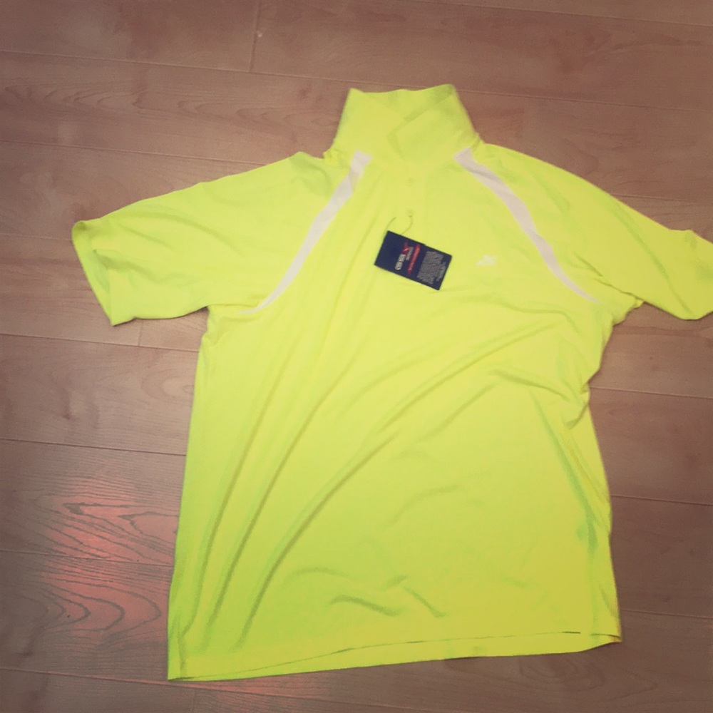 Highlighter yellow polo light stretchy XL